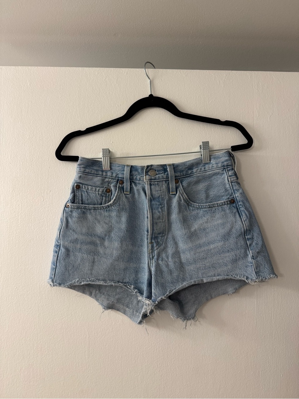 Levi’s 501 Original Fit High Rise Denim Shorts